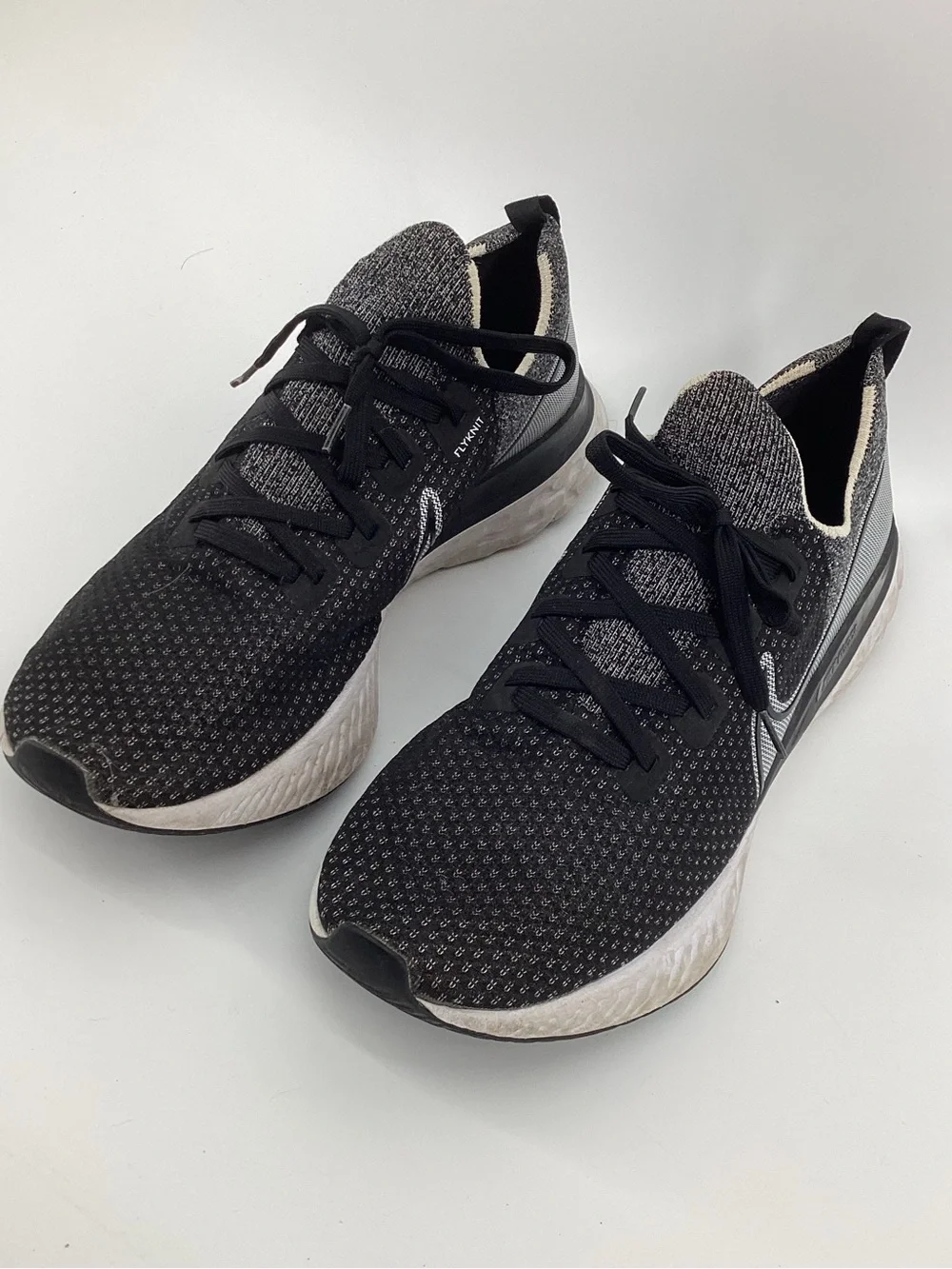 Nike Black & Gray Infinity React Knit Running Sneakers